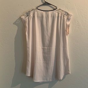 Express Tops - Zip front satin tee Express Tops - Zip front satin tee